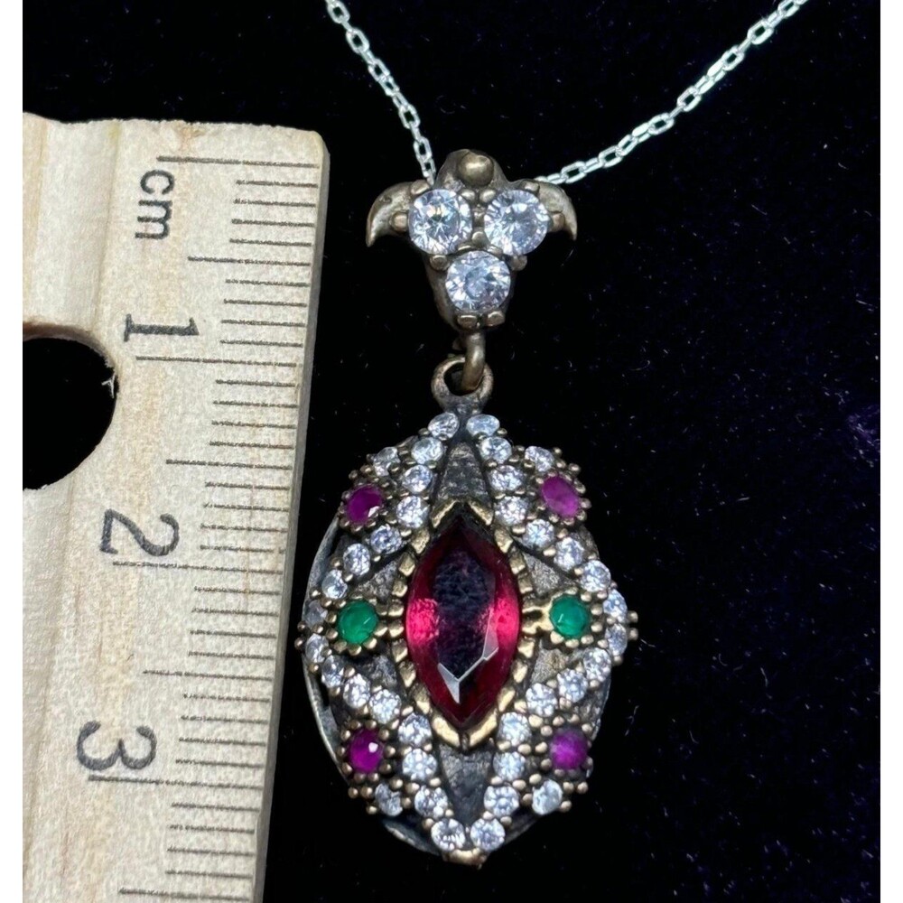 925 Sterling Silver Turkish Vintage Jewelry Set for Women,NEW,Antique,Handmade - Picture 4 of 9
